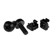 Startech.com Confezione da 50 viti di fissaggio e dadi ingabbiati per armadi server rack - M6 x 12mm