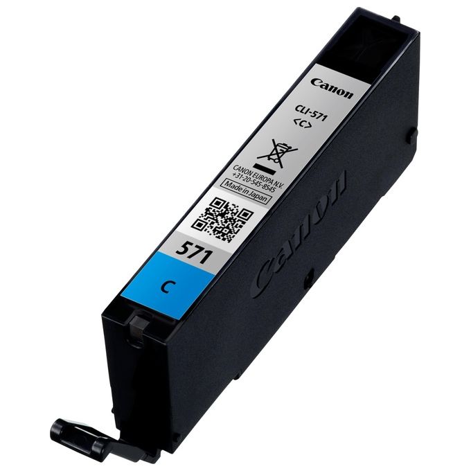 Canon Cli-571 Inchiostro Ciano Chromalife 100 . Contenuto 7 ml. Compatibile con Pixma Mg5750 Mg6850 Mg7750