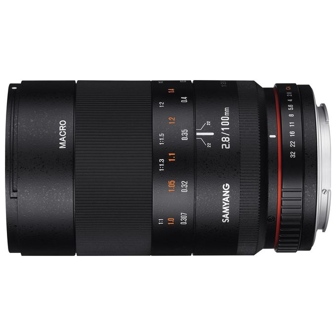 Samyang F1112303101 Obiettivo 100mm F-2.8 Ed Umc Macro per Nikon AE