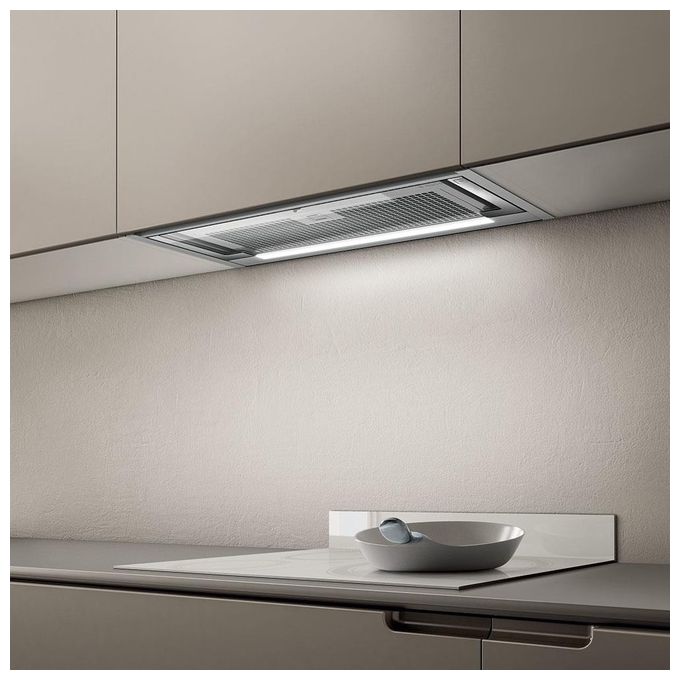 Elica GLASS OUT IX-A-90 PRF0109788 Cappa da Incasso Classe energetica A 3 Velocita' Aspirante Sottopensile Illuminazione LED 90 cm Inox