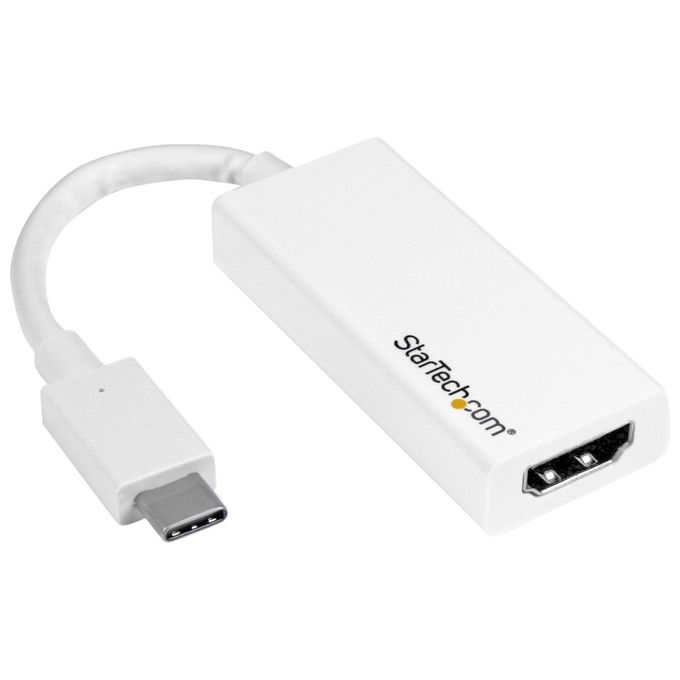 Startech adattatore video usb-c a hdmi - m-f - ultra hd 4k - bianco