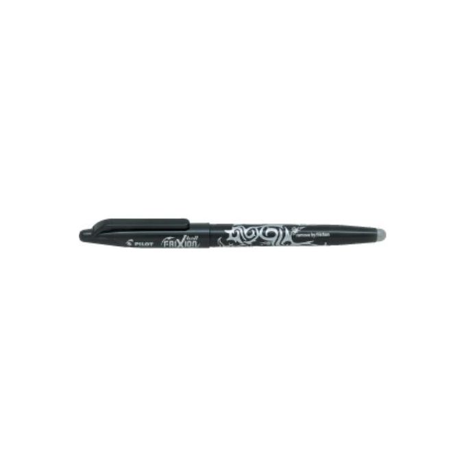 Pilot 006660 FriXion Ball Penna Sfera Roller Ricaricabile con Inchiostro Gel Cancellabile Punta 0.7mm Nero