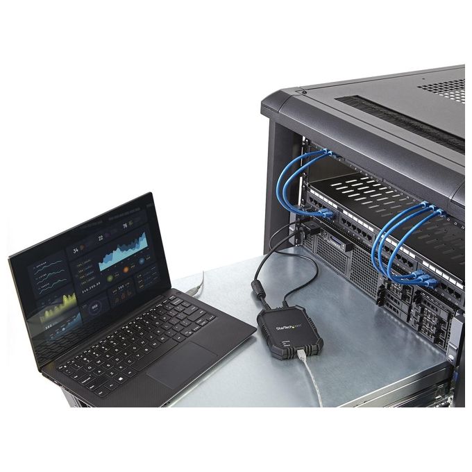 Startech.com Adattatore crash cart portatile per PC con alloggiamento antiurto - Console KVM USB con trasferimento di file e Acquisizione Video