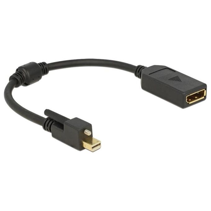 DeLOCK Cavo DisplayPort 0.25mt Mini DisplayPort Nero