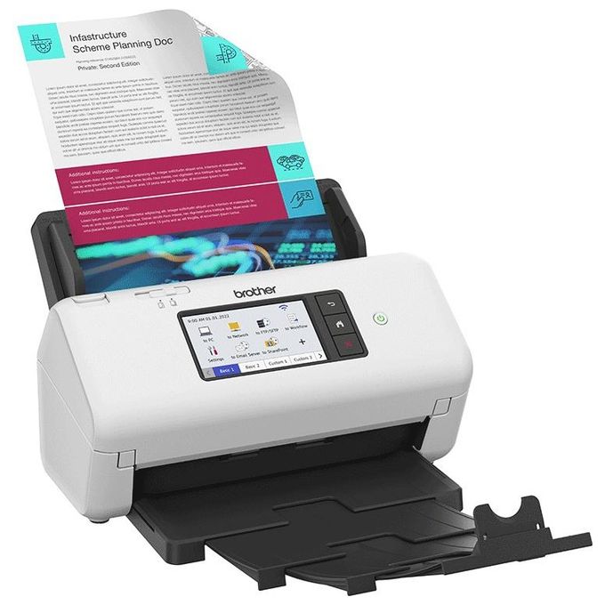 Brother ADS4700W Scanner Desktop Connettivita' Wireless e Cablata USB 3.0 SuperSpeed