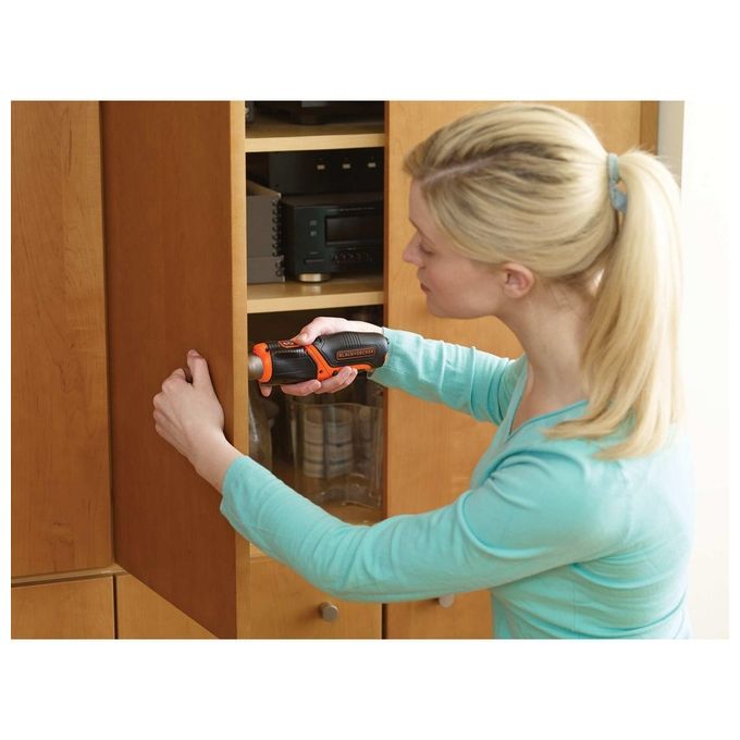 Black+Decker Svitavvita a Batteria con Impugnatura Orientabile 3.6V Litio 1.5Ah
