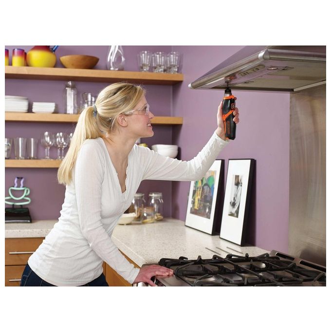 Black+Decker Svitavvita a Batteria con Impugnatura Orientabile 3.6V Litio 1.5Ah