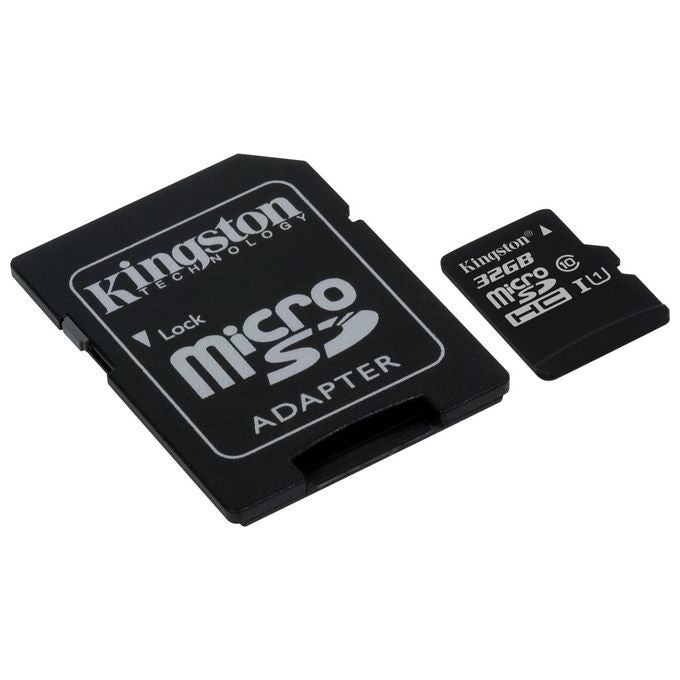 Kingston Canvas Select 32Gb MicroSD UHS-I Classe 10 con Adattatore SD