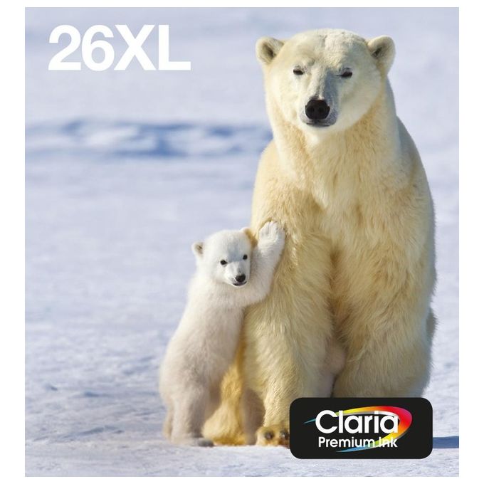 Epson 26 Serie Orso Polare, Cartuccia originale getto d'inchiostro Claria Premium, Formato XL, Multipack 4 Colori