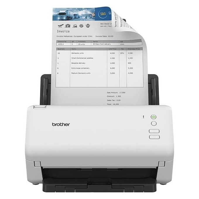 Brother ADS-4100 Scanner ADF 600x600 DPI A4 Nero-Bianco