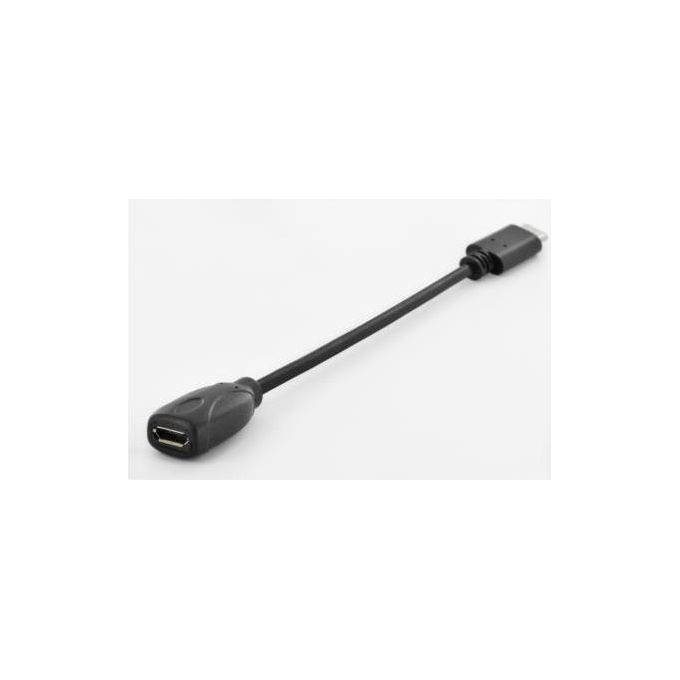 Digitus cavo adattatore usb micro ''b'' femmina - ''c'' maschio cm 15