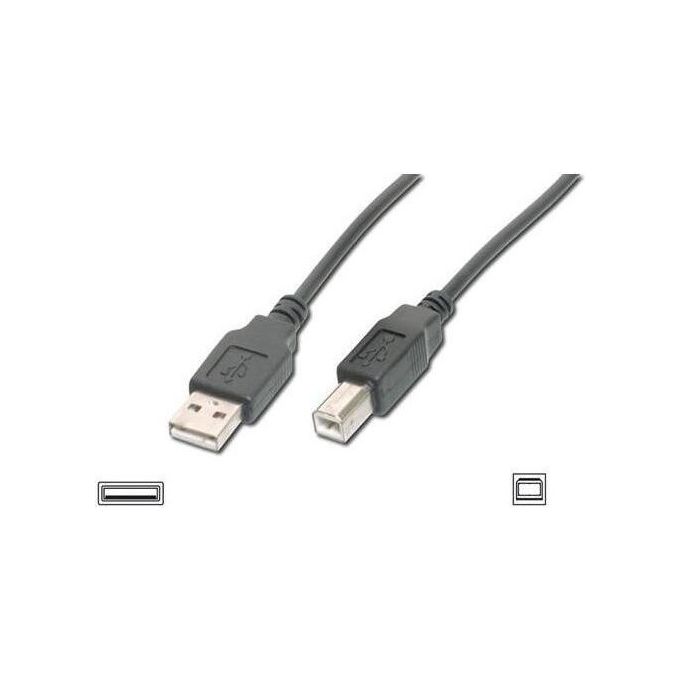 Digitus Cavo Usb 2.0 Connettori 1 X A Maschio - 1 X B Maschio Mt. 3 Colore Nero