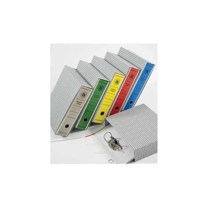 Brefiocart Confezione 12 registratori prot 8cm Gialli