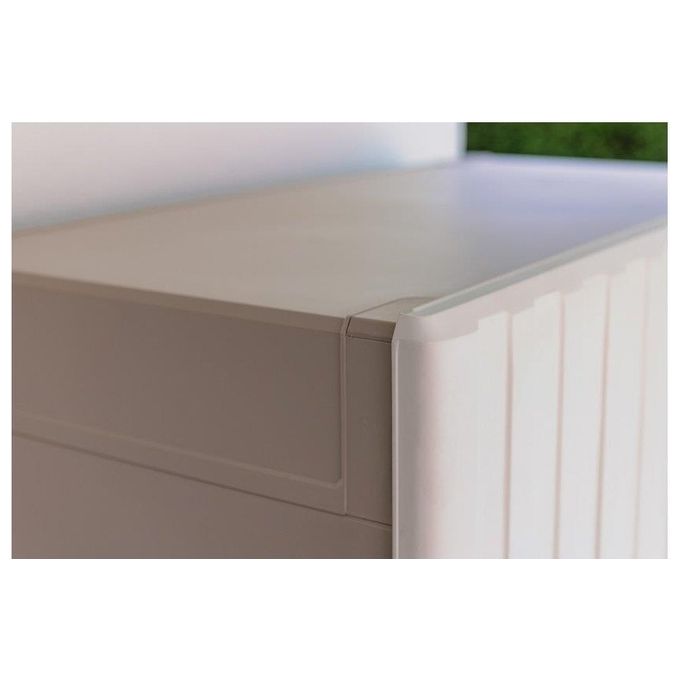 Keter Armadio Groove Basso 80x45x98H per Arredamento Esterno Design Moderno e Funzionale