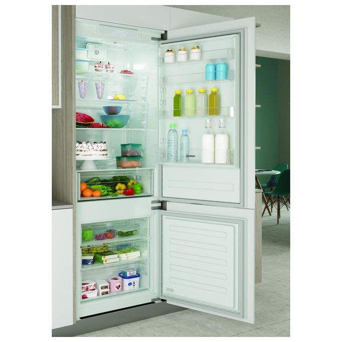 Indesit IND 402 Frigorifero da Incasso Combinato 400 Litri Classe E Raffreddamento Statico