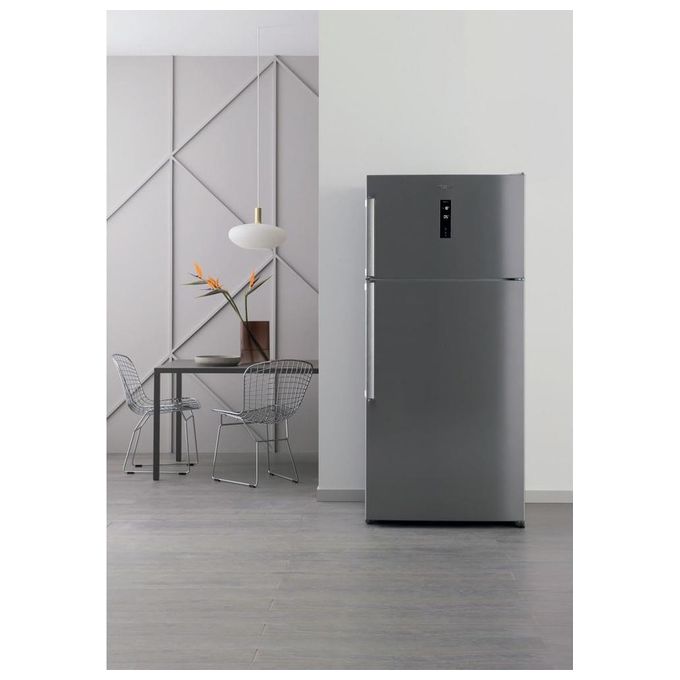 Whirlpool W84TE 72 X 2 Frigorifero Doppia porta Capacita' 587 Litri Classe Energetica E No Frost 186 cm Acciaio Inox