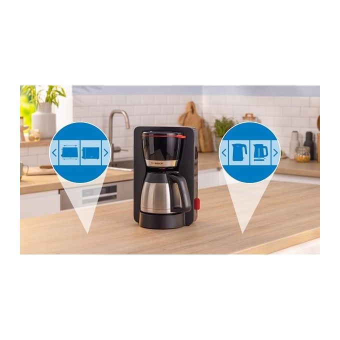 Bosch TKA 6M273 Thermo Macchina per Caffe' con Filtro 1.1 Litro