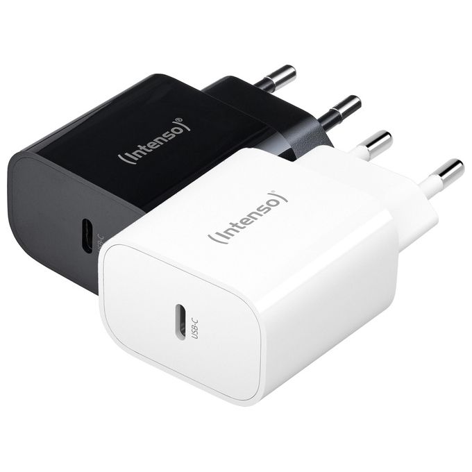 Intenso Power Adapter W20C Caricatore USB-C da 20 Watt Bianco