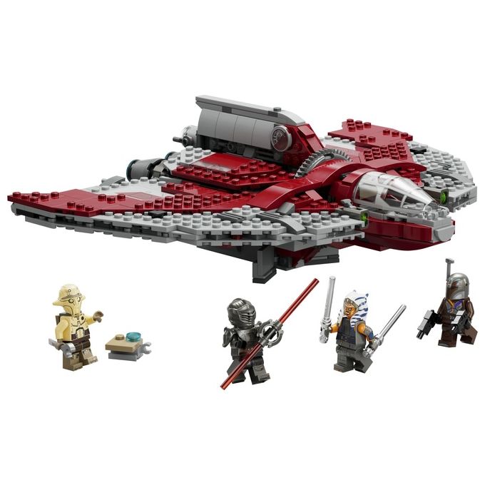 LEGO Star Wars 75362 Shuttle Jedi T-6 di Ahsoka Tano, Astronave Giocattolo con 4 Minifigure, Regalo della Serie Ahsoka