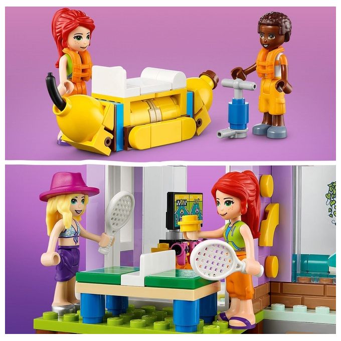 LEGO 41709 LEGO Friends Set da costruzione 686 pezzi 4 minifigure casa modulare con piscina e molo colore Multicolore