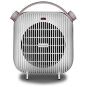DeLonghi HFS30B24.W Termoventilatore da Tavolo 2400W 2 Livelli di Potenza Bianco-Rosa