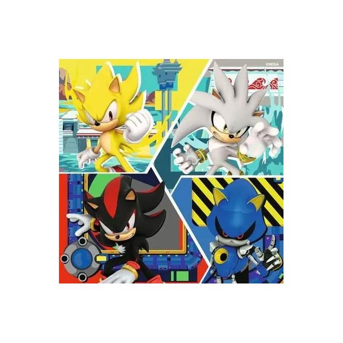 3 Ravensburger Puzzle da 49 Pezzi -sonic