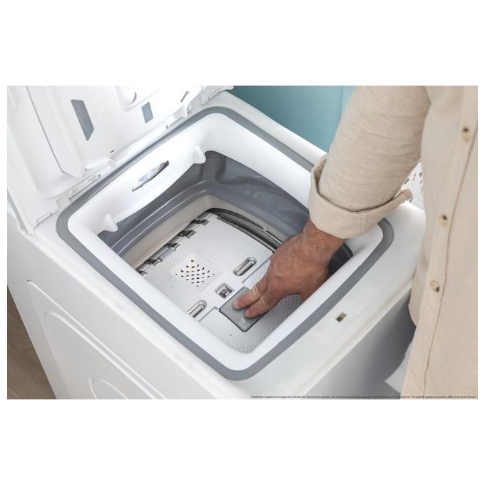 [ComeNuovo] Candy TCA273D2-S Lavatrice Carica dall'Alto 7 Kg Classe D Centrifuga 1200 giri Profondita' 60 cm Wi-Fi colore Bianco