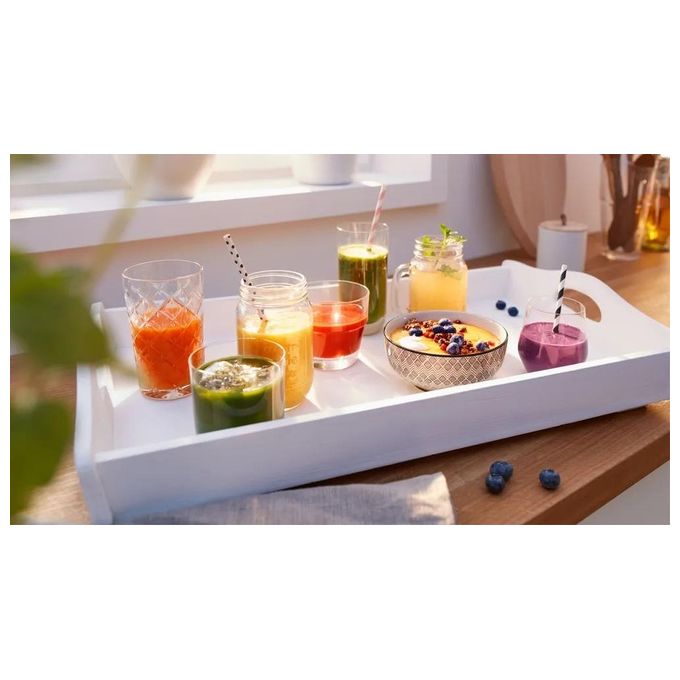 Bosch MMB6141W - Frullatore da tavolo, caraffa 1,5 L, potenza 1200 W, 2 velocita', funzioni principali per smoothie e tritaghiaccio, caraffa in plastica Tritan, colore Bianco