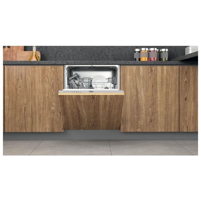 Hotpoint HI 3010 Lavastoviglie da incasso a Scomparsa Totale 13 Coperti Classe energetica F 5 programmi 60 cm Argento