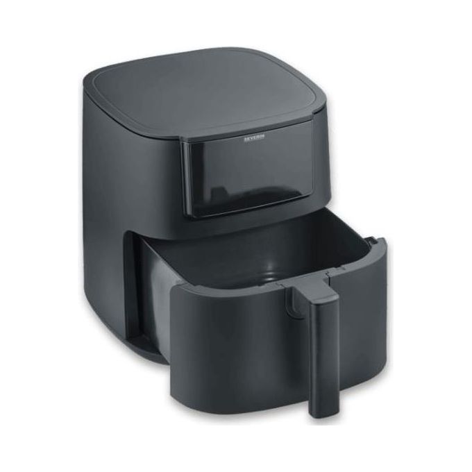 Severin FR2462 Friggitrice ad Aria Calda XXL 1700W 7 Litri Display Touch 12 Programmi Mantenimento Caldo Funzione Memoria Rivestimento Ceramica 290 x 387 x 310 cm Nero