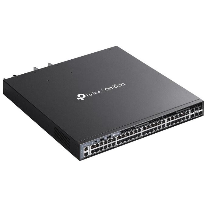 TP-Link Omada SG6654XHP Switch di Rete Gestito L3 Gigabit Ethernet 10-100-1000 Supporto Power over Ethernet 1U Nero