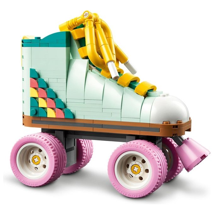 LEGO Creator 31148 3in1 Pattino a Rotelle Retro' Trasformabile in Mini Skateboard o Radio Giocattolo, Giochi per Bambini 8+