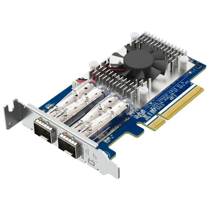 Qnap QXG-25G2SF-E810 Scheda di Rete e Adattatore Interno Fibra 25000 Mbit-s