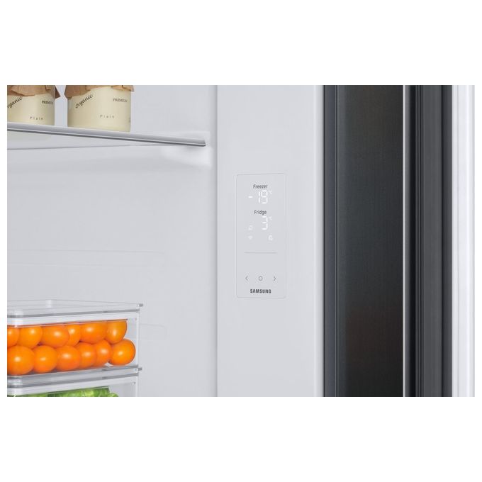 Samsung Frigorifero RS66DG815CB1EF Side by Side 652L Classe C, Twin Cooling, No Frost, 91,2x178x71,6 cm, Antracite