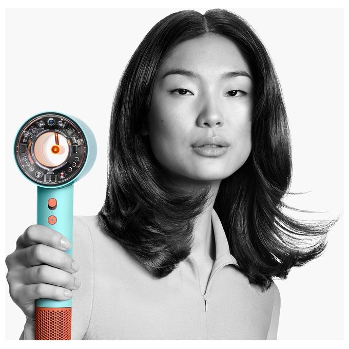 Dyson Super Sonic Nural Asciugacapelli 1600W 4 Temperature con Accessori Acquamarina