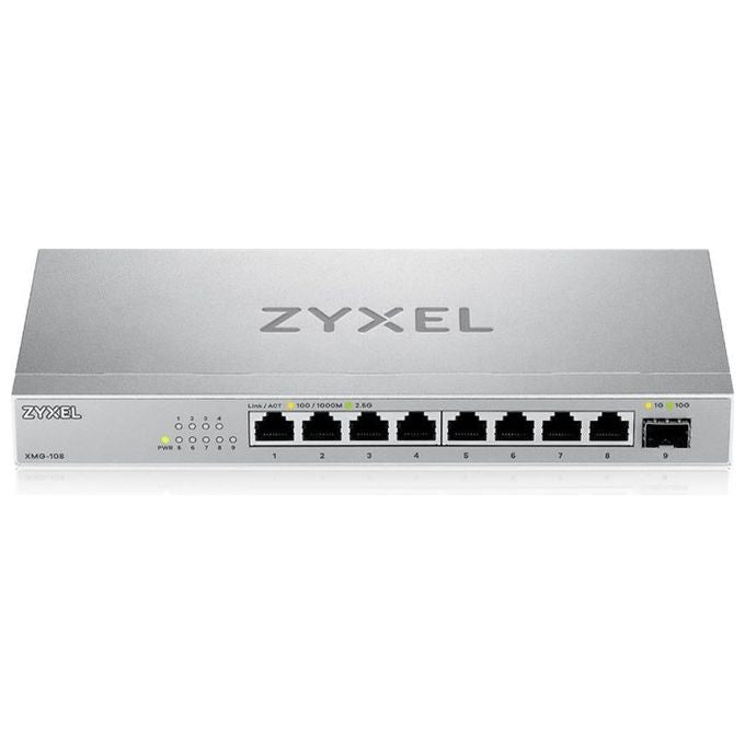 Zyxel XMG-108 Switch Non Gestito 8 Porte 2.5G Ethernet 100-1000-2500 Argento