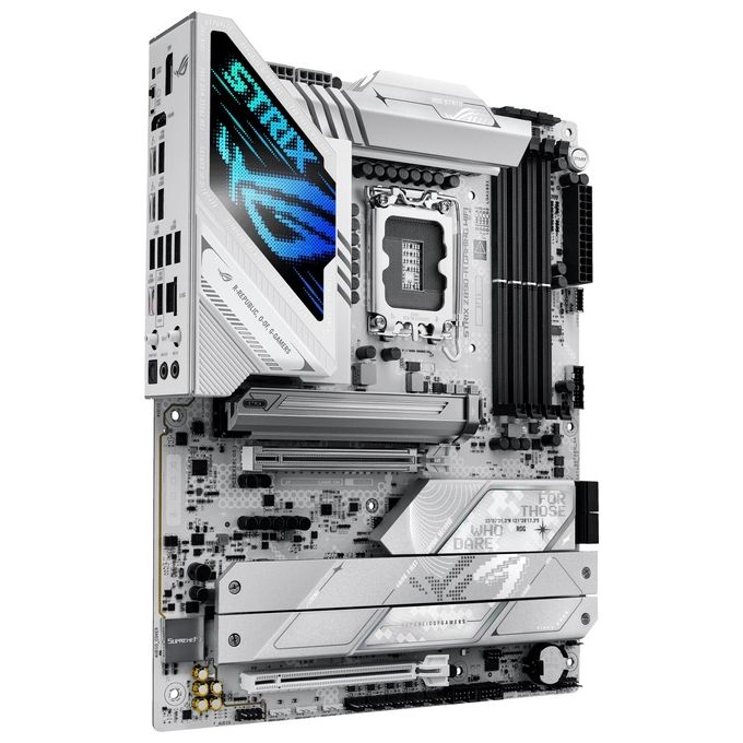 ASUS ROG Strix Z890-A Gaming WiFi Scheda Madre Intel ATX 16122 Fasi di Alimentazione Slot DDR5 PCIe 5.0 GPU di Nuova Generazione 5 Slot M.2 WiFi 7 AI Overclocking AI Networking II