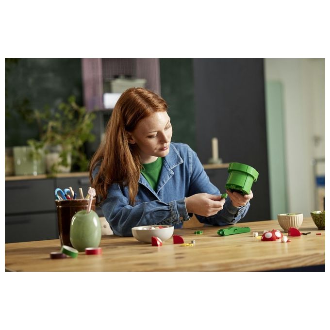 LEGO Super Mario 71426 Pianta Piranha, Personaggio Snodabile con Tubo e 2 Monete, Kit Modellismo per Adulti, Idea Regalo
