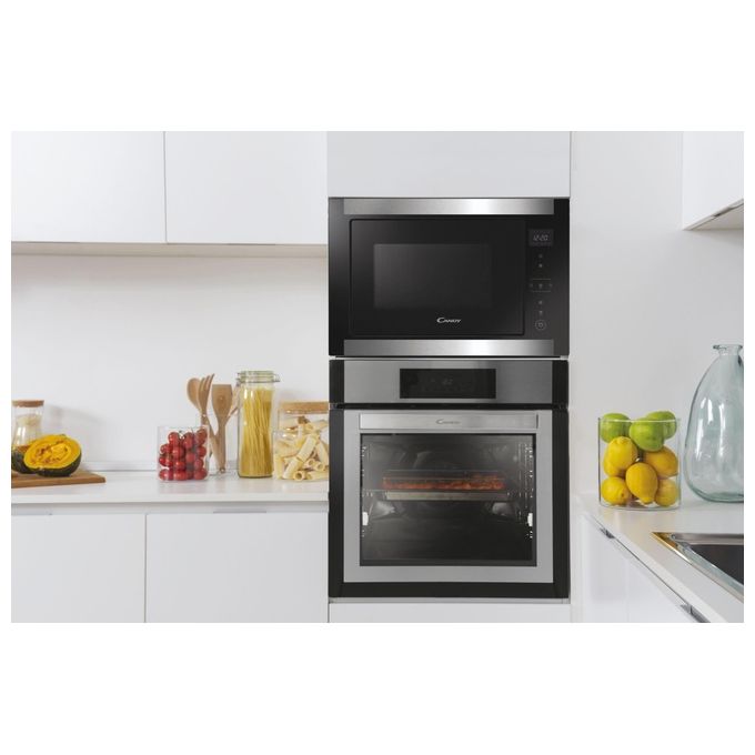 Candy ESSENZA MIG28TXNE Microonde con Grill  da Incasso Capacita'28 Litri Potenza 900W 13 Programmi Digitale Nero