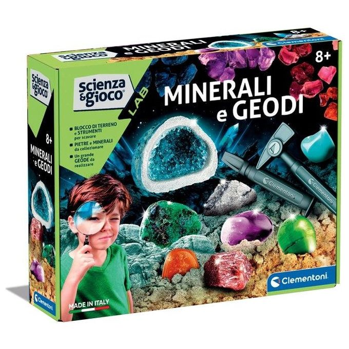 Clementoni Scienza Lab Geodi Set Mineralogia con Mattone da Scavare