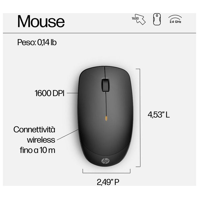 HP Combo Tastiera e Mouse Wireless 230