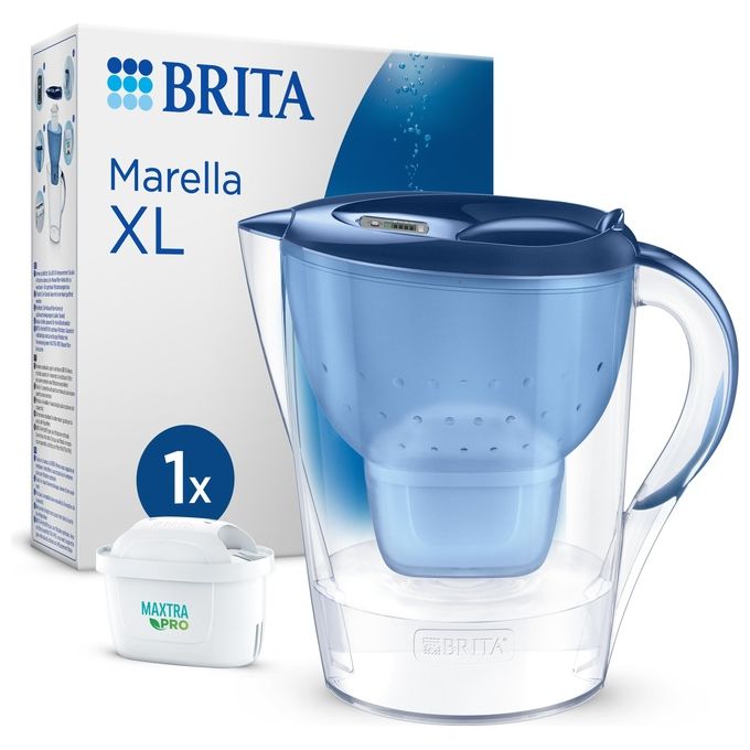Brita Marella Xl Filtro D'Acqua Manuale 3.5 Litri Blu
