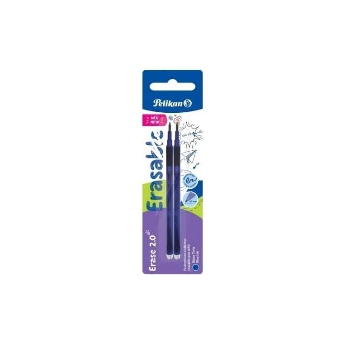 Pelikan Confezione 12 Erase 2.0 Refill Blu 2 Pezzi
