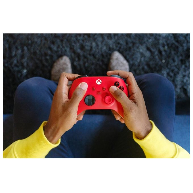 Microsoft Pulse Red Rosso Bluetooth-Usb Gamepad Analogico-Digitale per Xbox-Xbox One-Xbox Series S-Xbox Series X