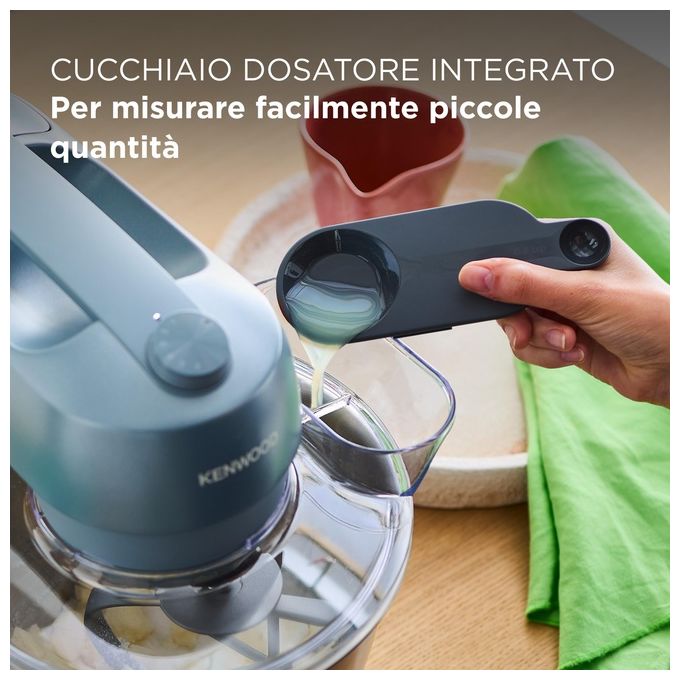 Kenwood Go KZM35.000GY Impastatrice 800W 4 Litri Corpo Mentallo 6 Velocita' 3 Ganci Miscelazione