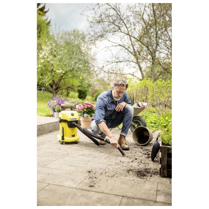Karcher WD 3-18 1.628-550.0 Aspiratore Solidi-Liquidi 225W 17 Litri senza Batteria