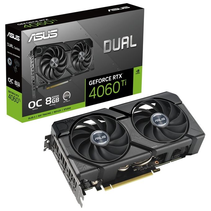 ASUS Dual -RTX4060TI-O8G-EVO NVIDIA GeForce RTX 4060 Ti 8Gb GDDR6