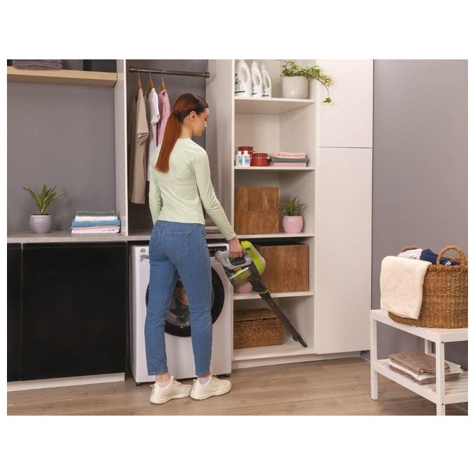 Hoover HF1 HF110H 011 Scopa Elettrica Senza Sacchetto 0.9 Litri 170W Argento-Rosso