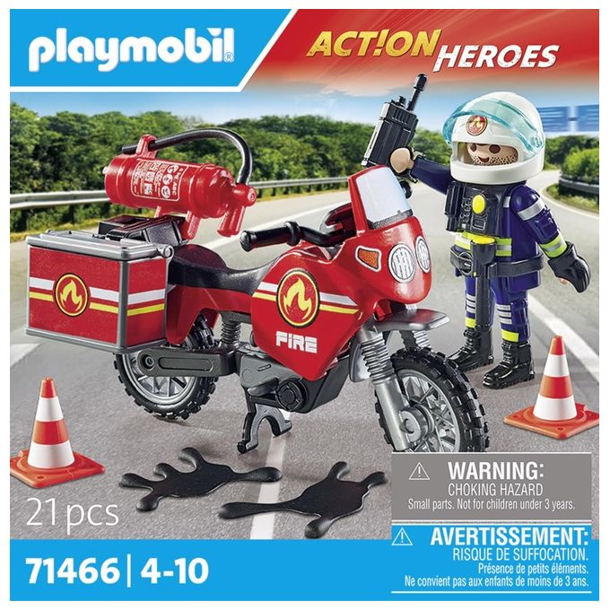 Playmobil Action Heroes Moto dei Pompieri