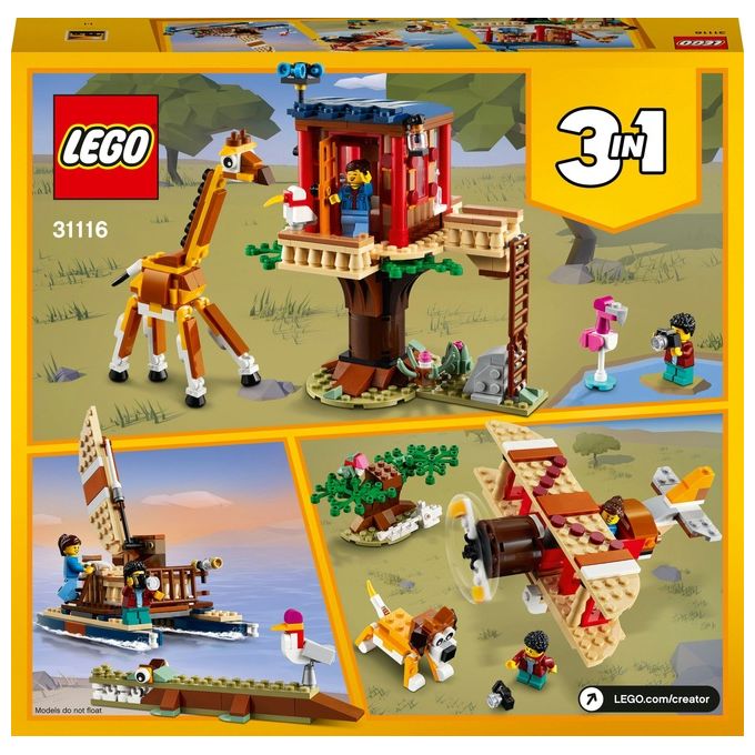 LEGO Creator 3 in 1 Casa sull'Albero del Safari